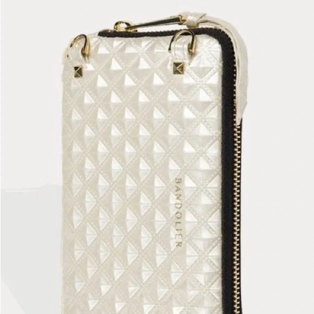 Set of Bandolier Sheila Pyramid Embossed Expanded Zip Pouch and iPhone case - Picture 2 of 6